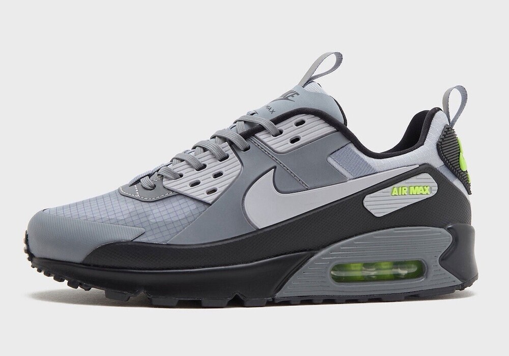 Size 9 Nike Air Max 90 Drift Shoes Men's Grey Black Athletic Lifestyle Sneakers